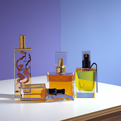 אוסף של בקבוקי שמן ריח שונים המוצגים על שולחן